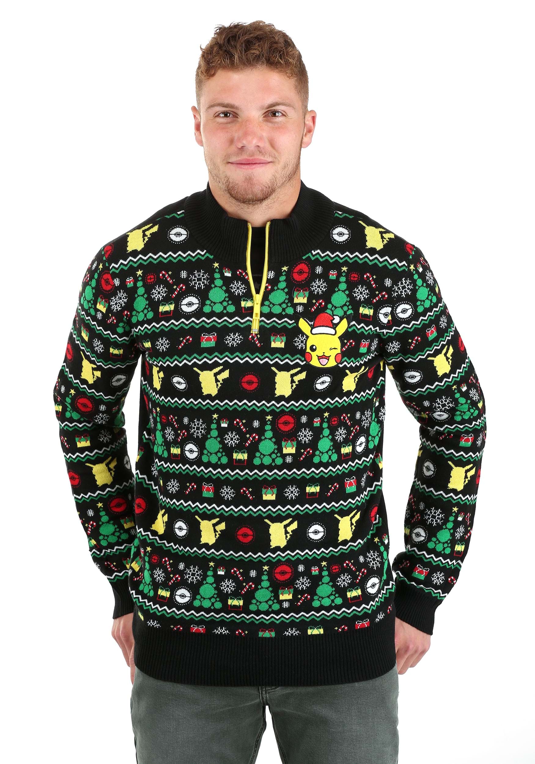Festive Pokemon Adult Ugly Christmas Sweater
