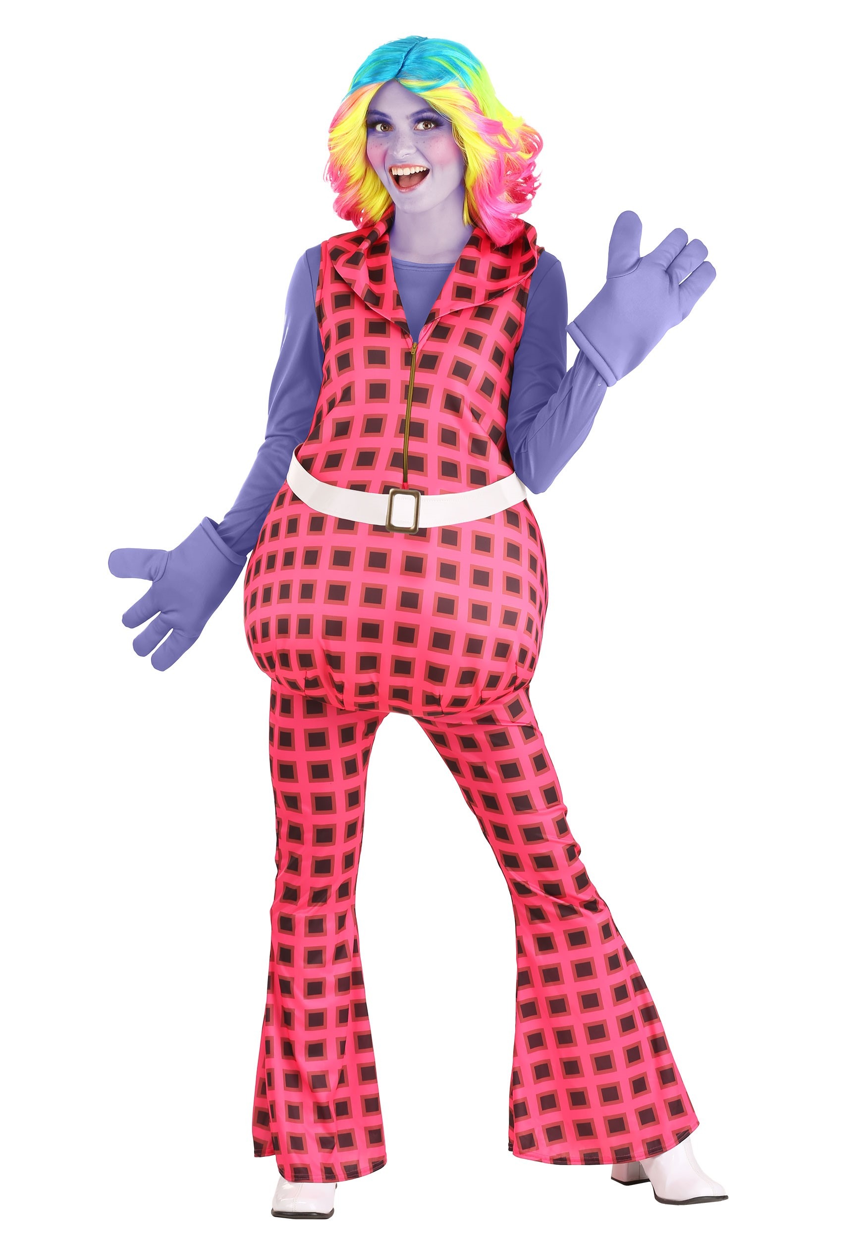 Trolls Lady Glitter Sparkles Women's Fancy Dress Costume