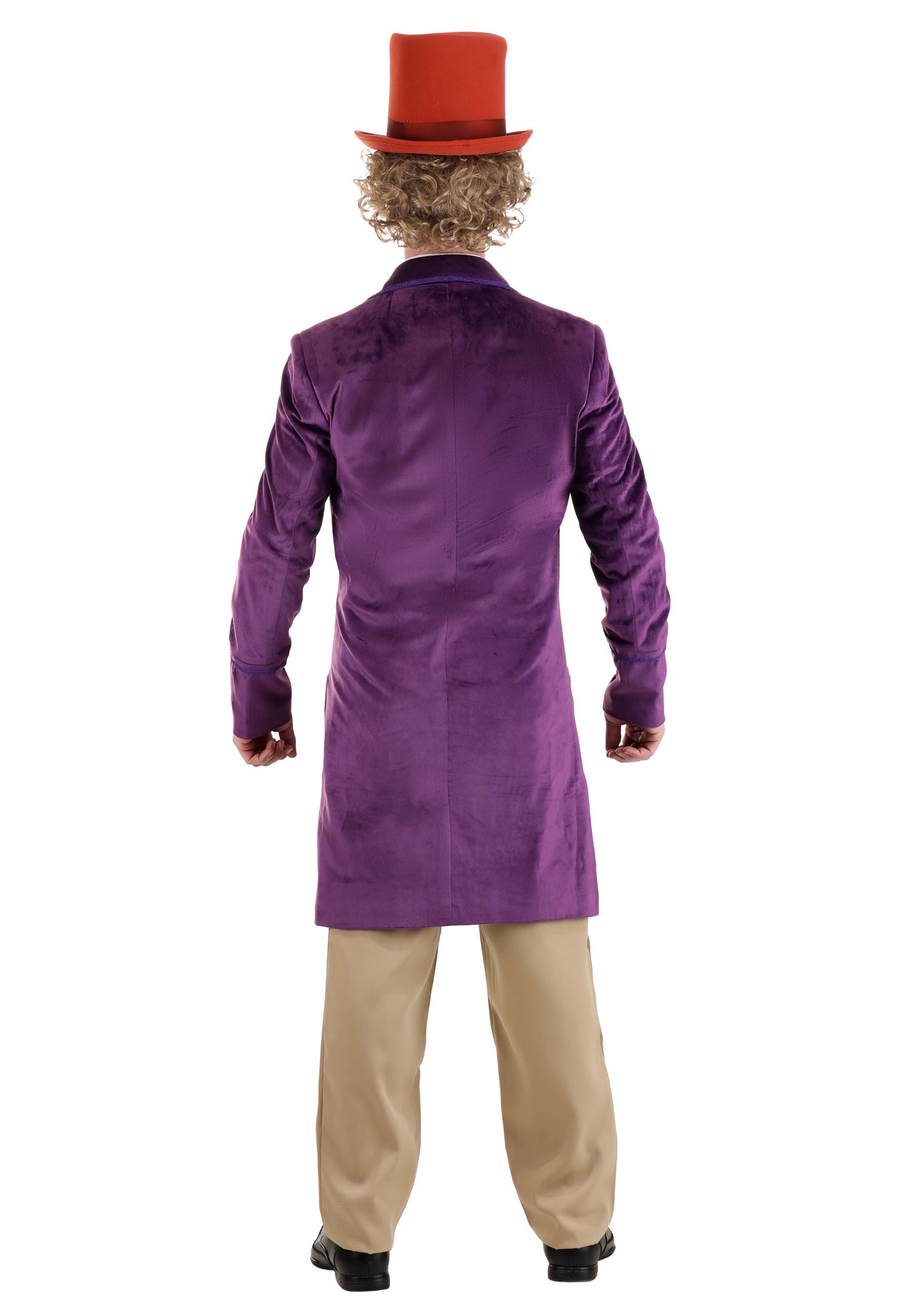 Authentic Willy Wonka Men's Fancy Dress Costume Jacket , Adult Fancy Dress Costumes