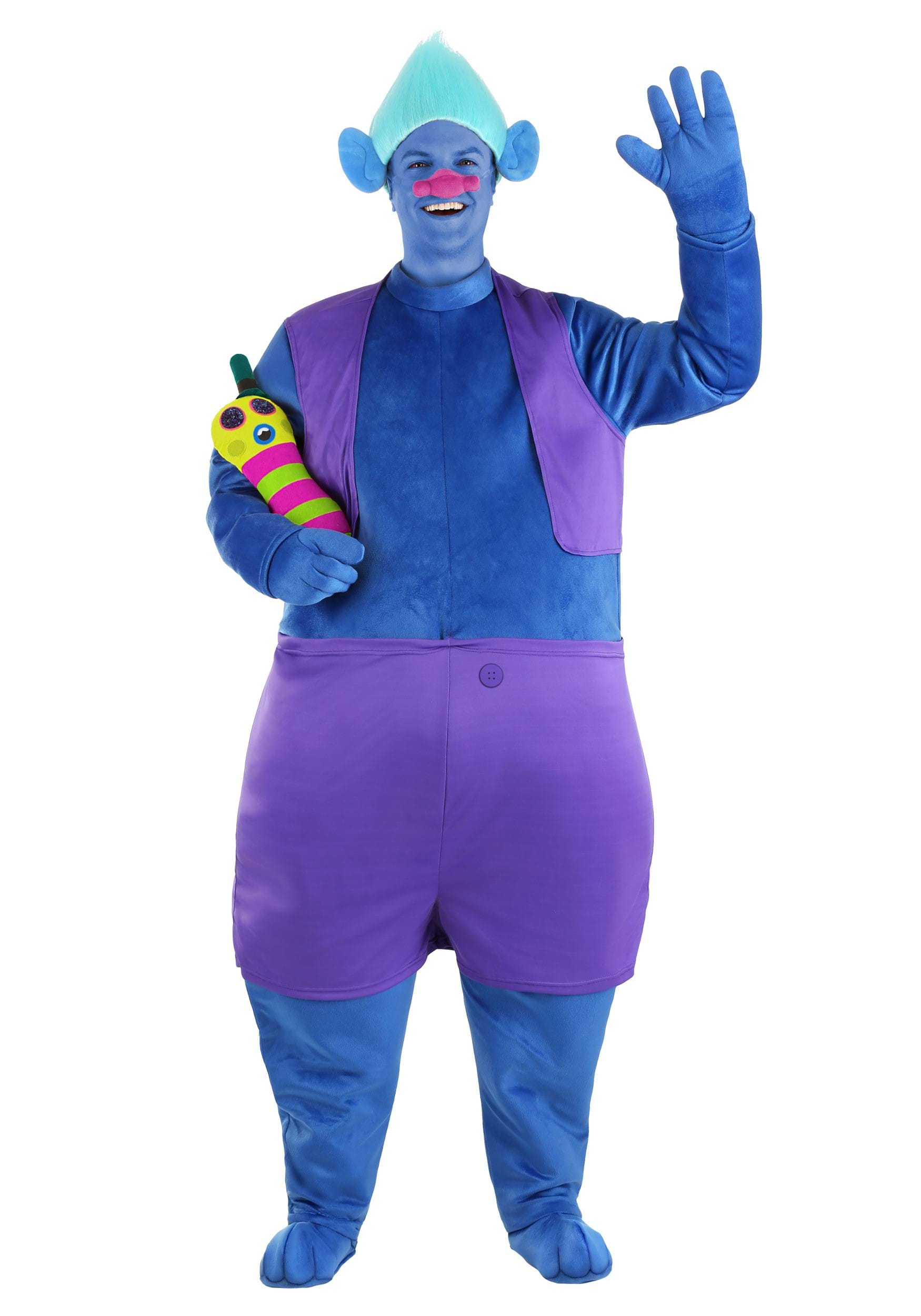 Biggie Trolls Adult Fancy Dress Costume