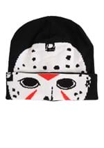 Friday the 13th Jason Hockey Mask Roll Down Beanie