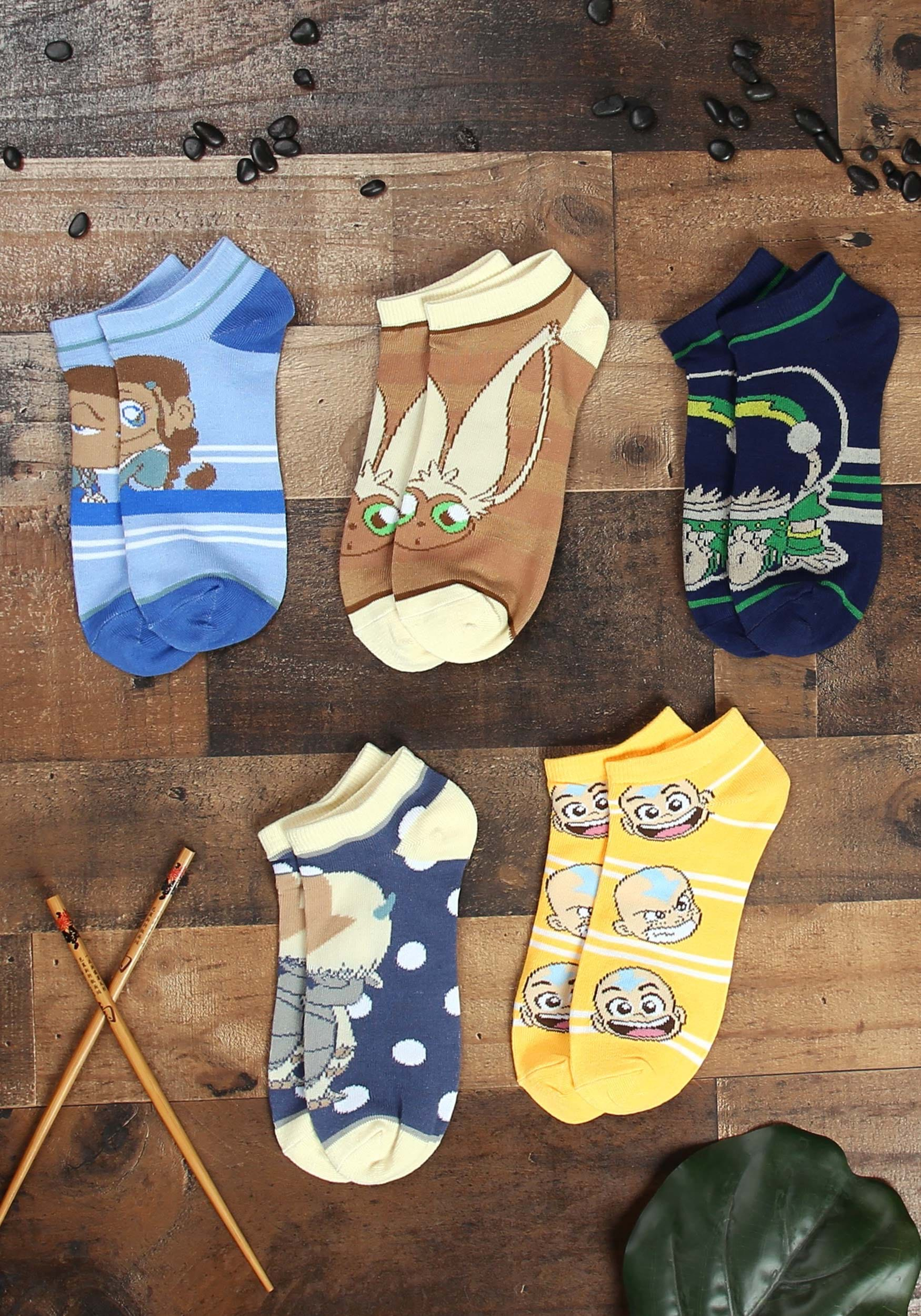 Avatar The Last Airbender | 5 Pair Ankle Socks