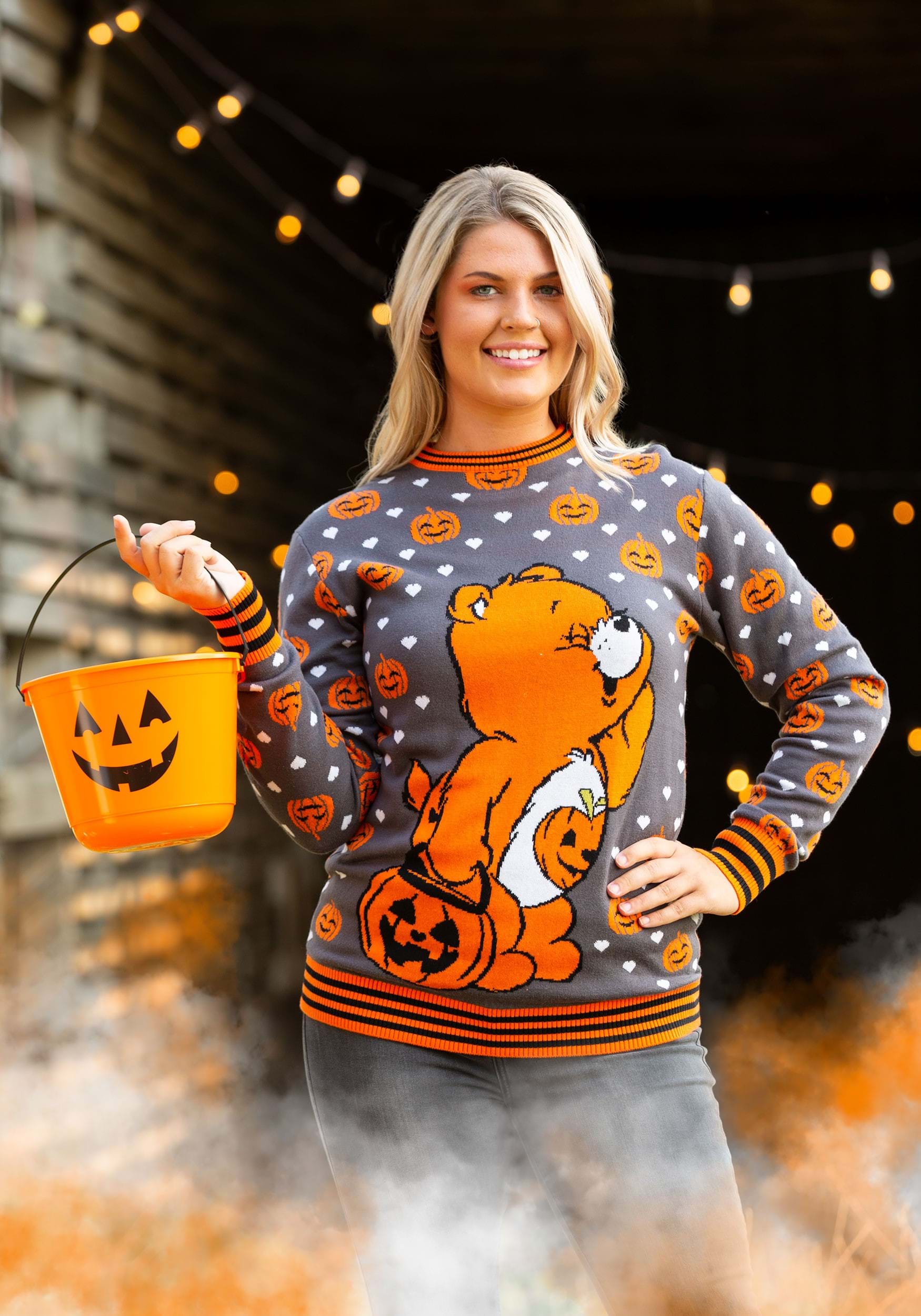 Care Bears Trick-or-Sweet Bear Adult Halloween Ugly Sweater
