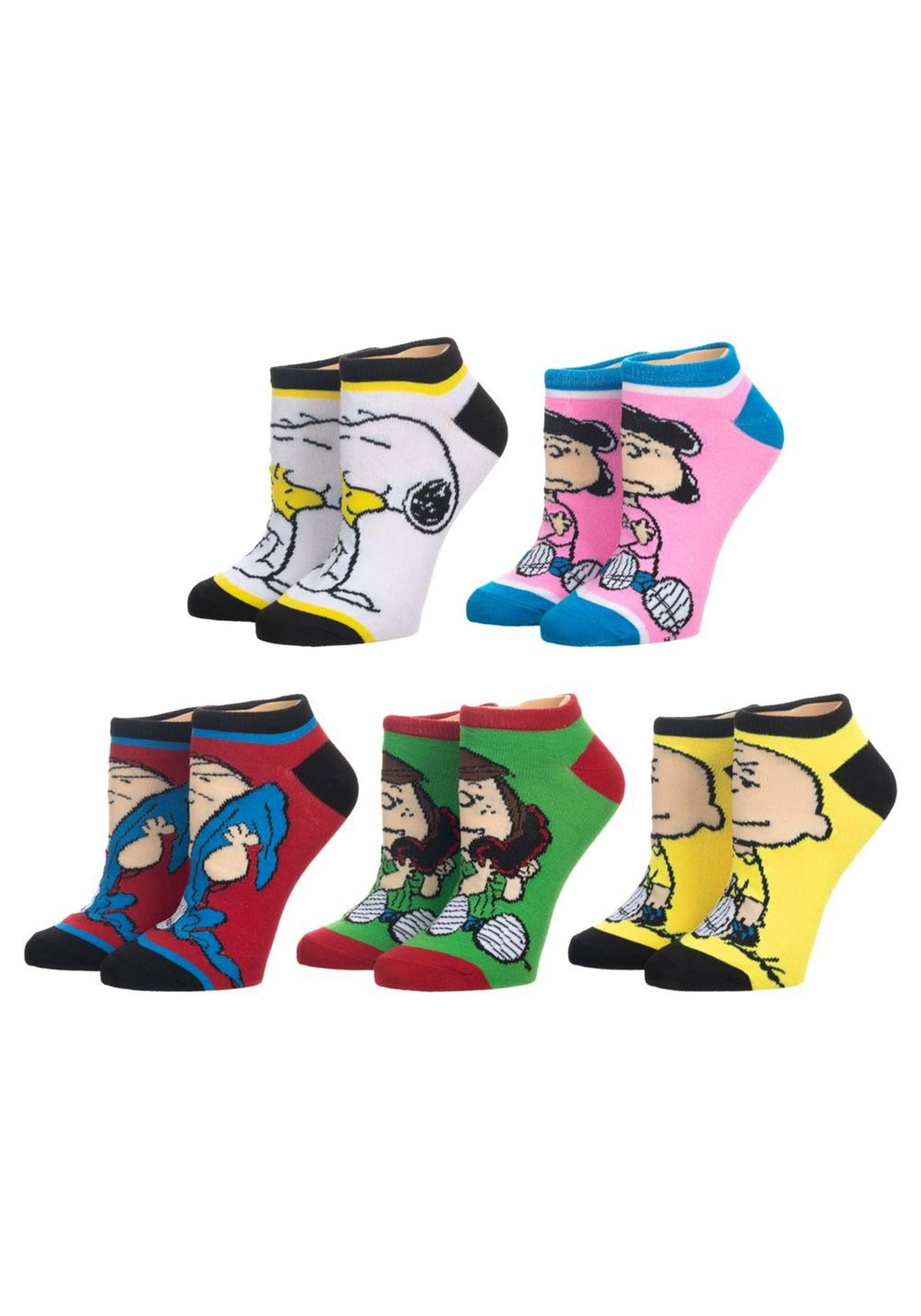 5 Pair Peanuts Ankle Socks