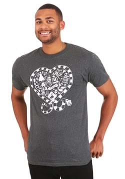 Beetlejuice Sandworm Heart T-Shirt for Adult 