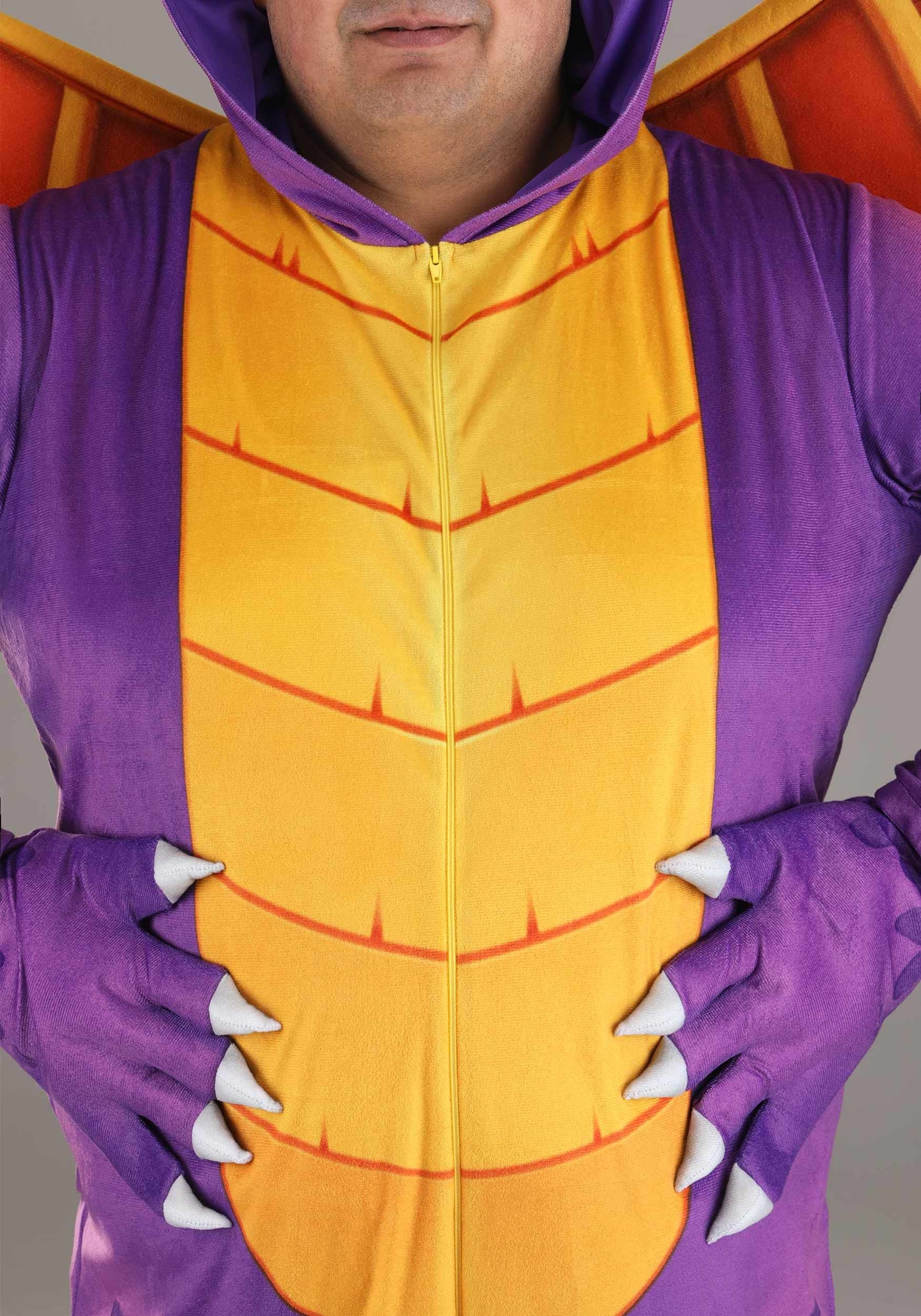 Spyro The Dragon Adult Plus Size Fancy Dress Costume Jumpsuit