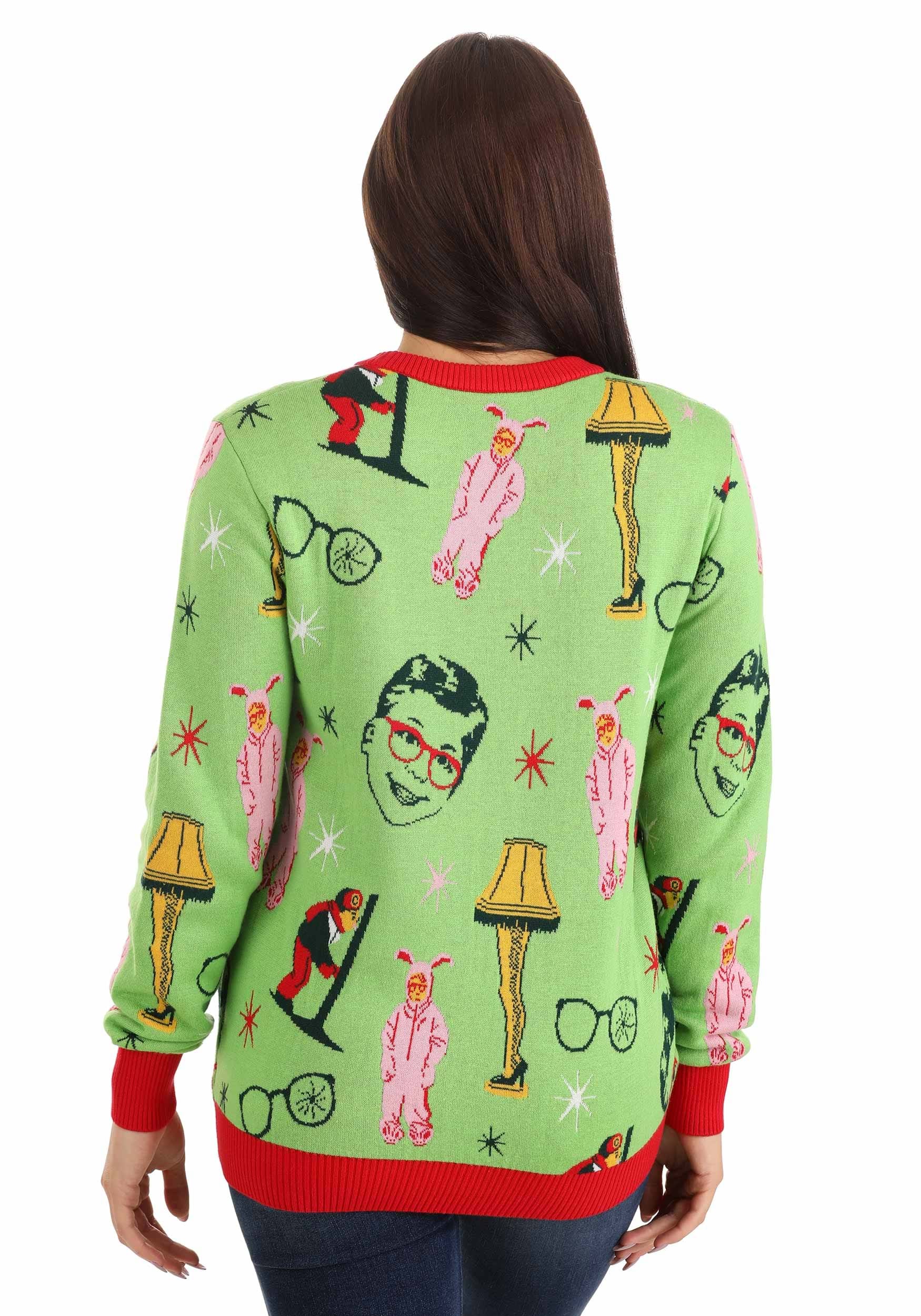 A Christmas Story Adult Ugly Christmas Sweater , Movie Themed Sweaters