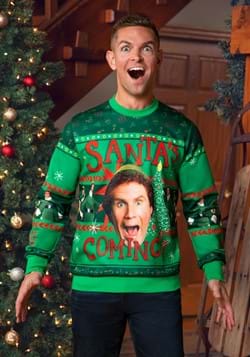 Santa's Coming Elf Ugly Christmas Sweatshirt Alt 10