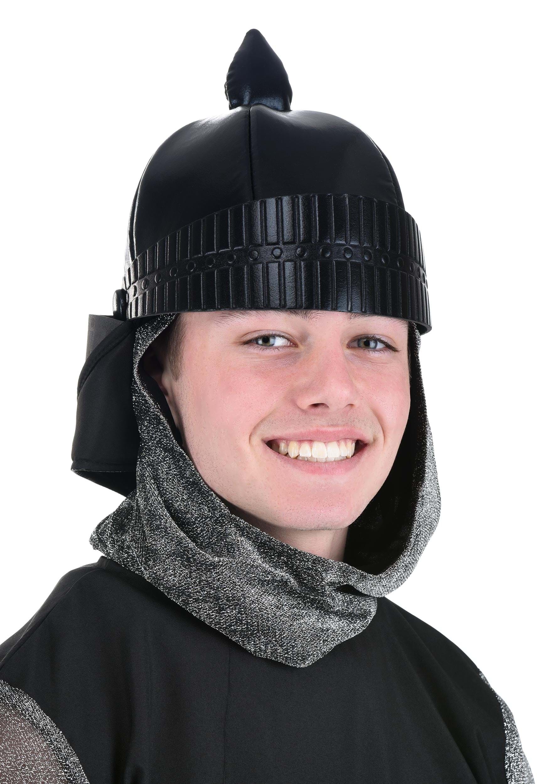 Adult Black Knight Foam Helmet , Knight Fancy Dress Costume Helmets