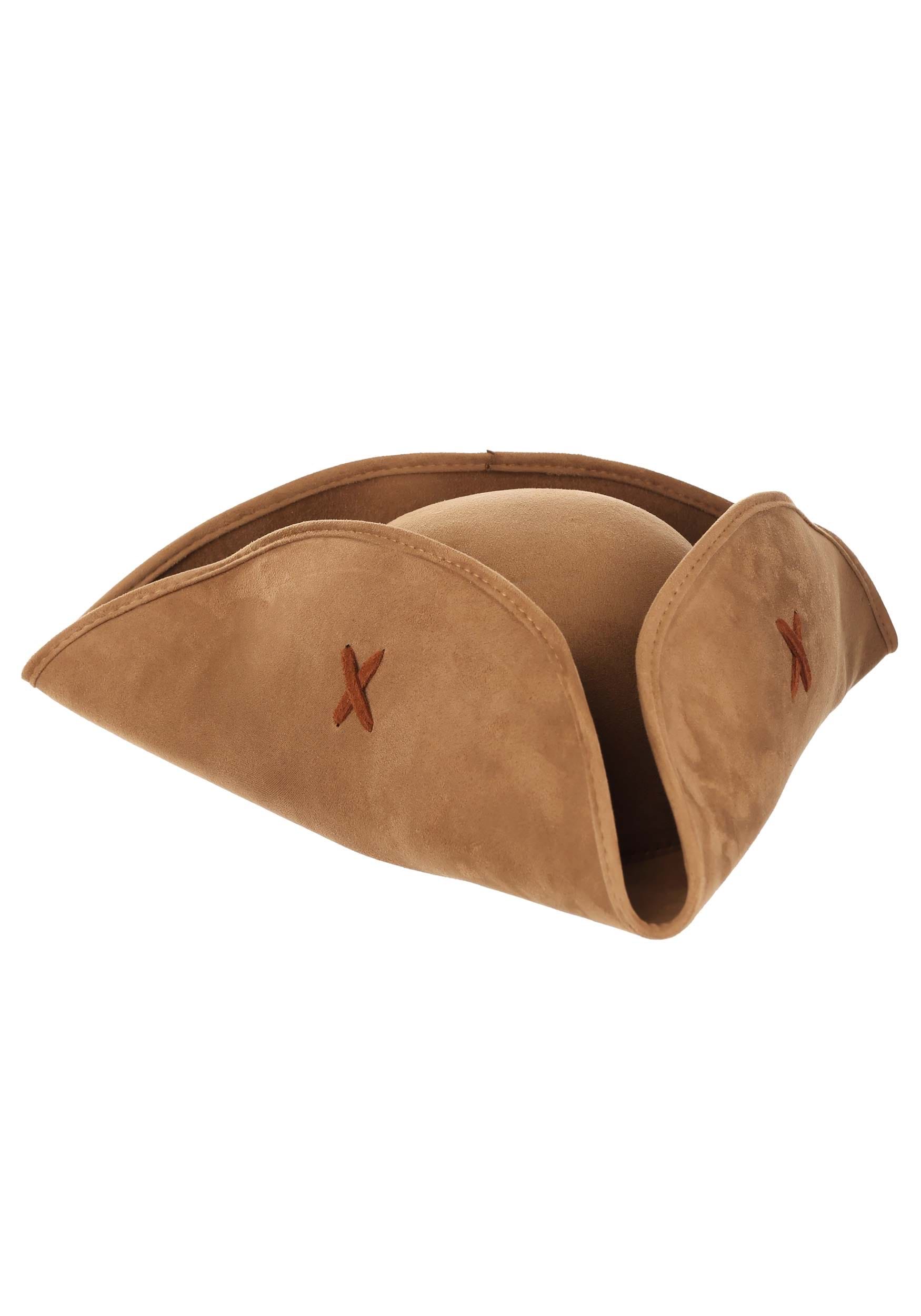 Women's Brown Suede Pirate Hat
