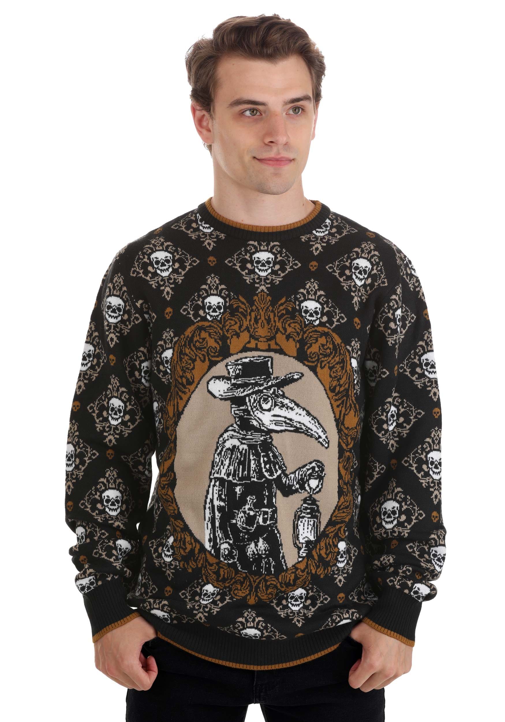 Photos - Fancy Dress FUN Wear Adult Plague Doctor Ugly Sweater | Exclusive Sweaters Black/B