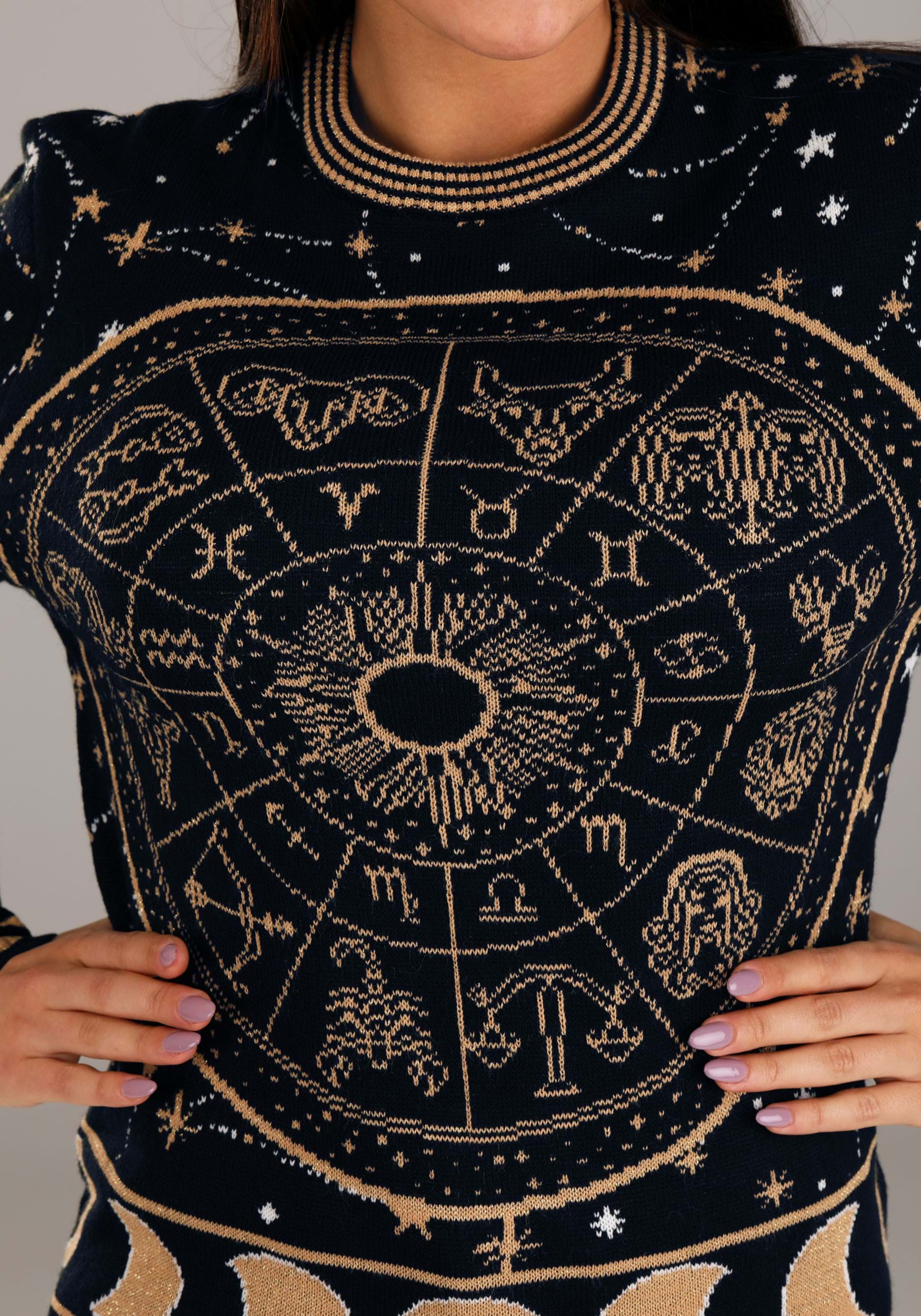 Adult Astrology Signs Ugly Sweater , Ugly Halloween Sweaters