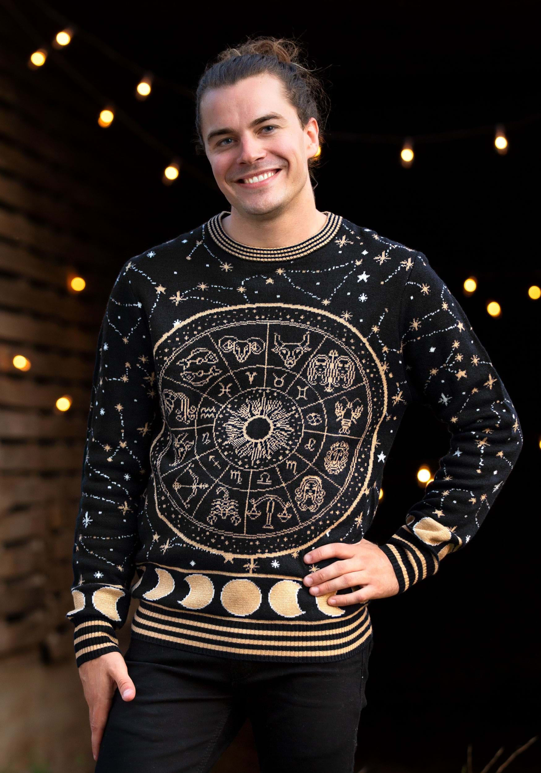 Adult Astrology Signs Ugly Sweater , Ugly Halloween Sweaters
