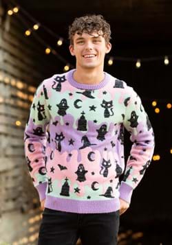Pastel Ugly Halloween Sweater for Adults Alt 1