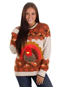 3D Turkey Ugly Holiday Sweater Alt 8