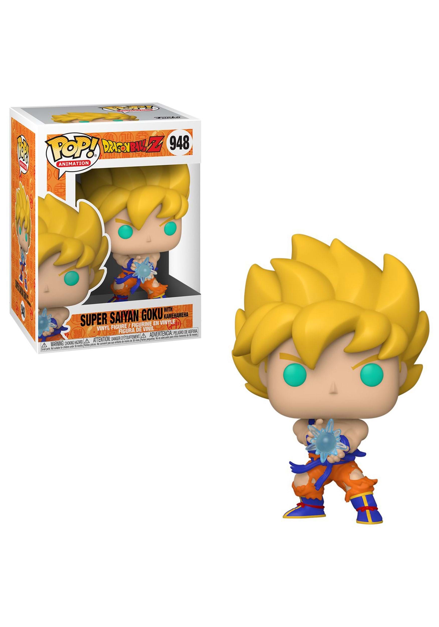 Animation: Dragon Ball Z Funko Pop SS Goku with Kamehameha Wave Multicolor 3.75 inches 