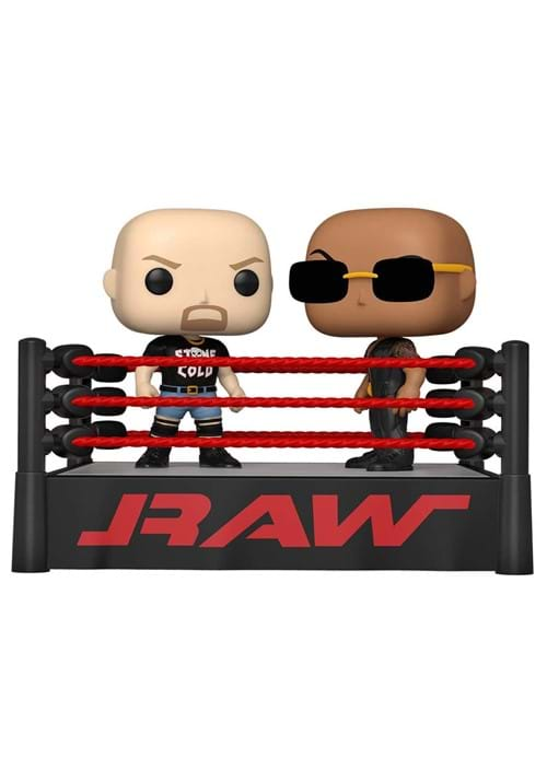 POP Moment WWE The Rock vs Stone Cold in Wrestling Ring