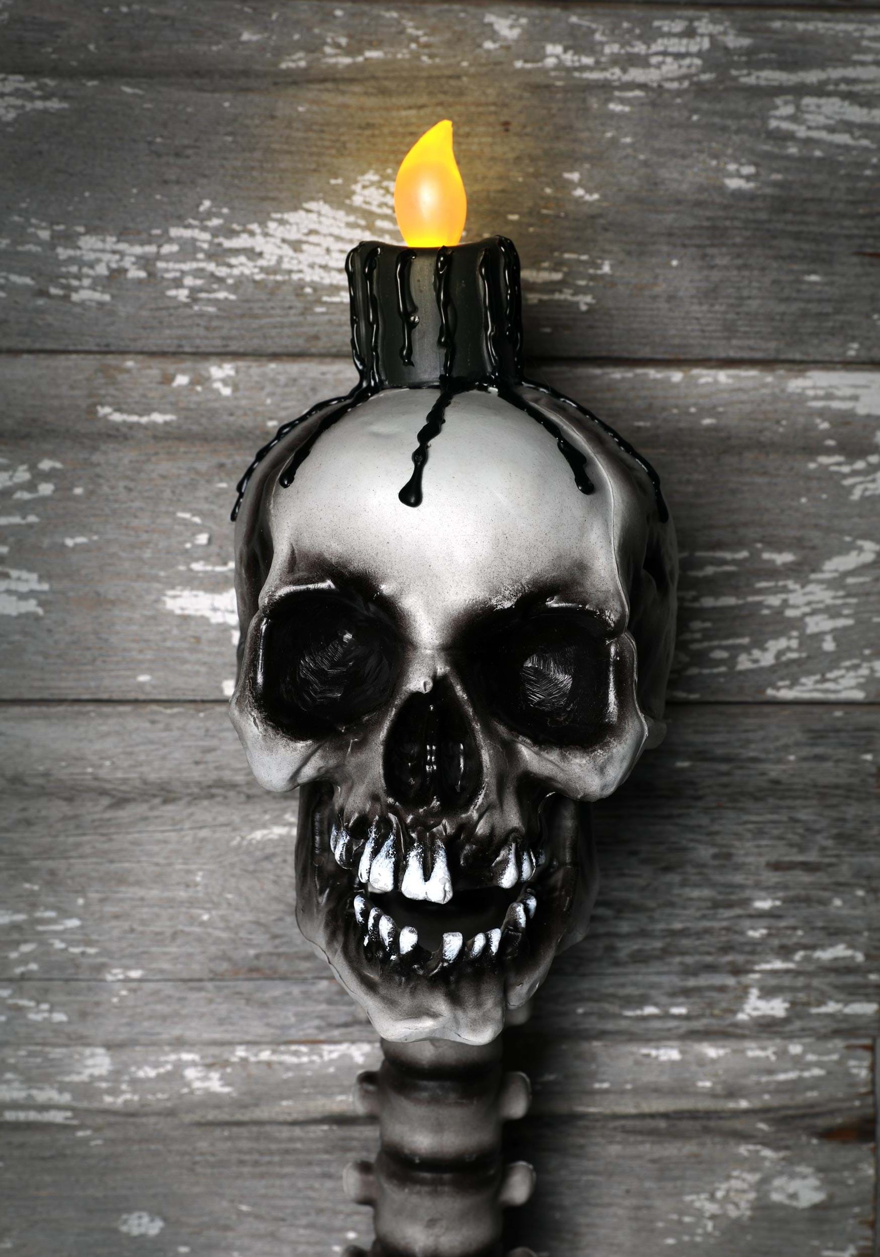 Light-Up Skull Torch