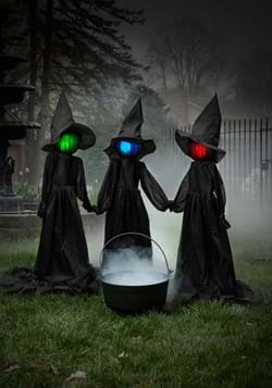 4ft Holding Hands Witches set of 3