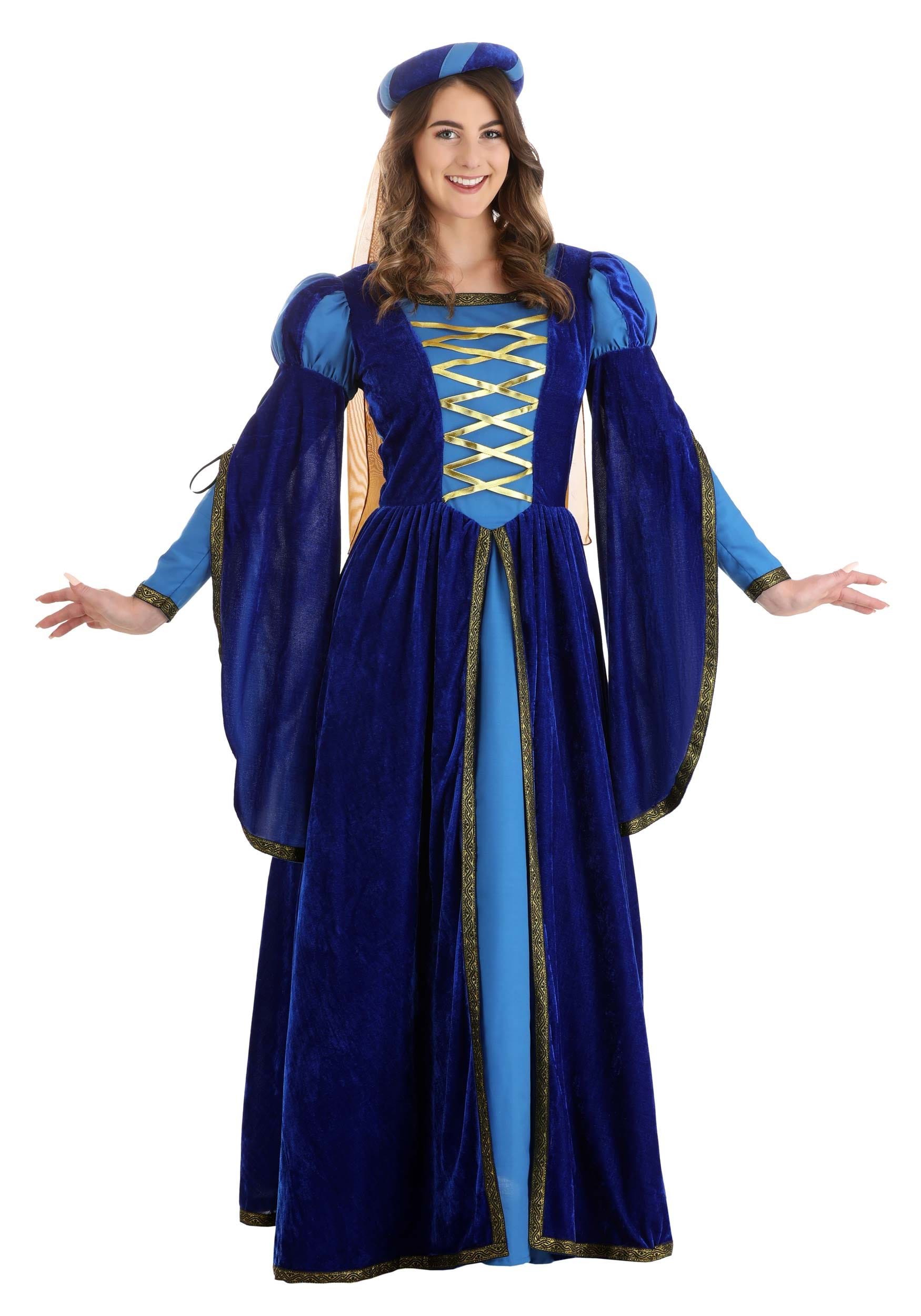 Renaissance Queen Fancy Dress Costume For Women , Renaissance Fancy Dress Costumes