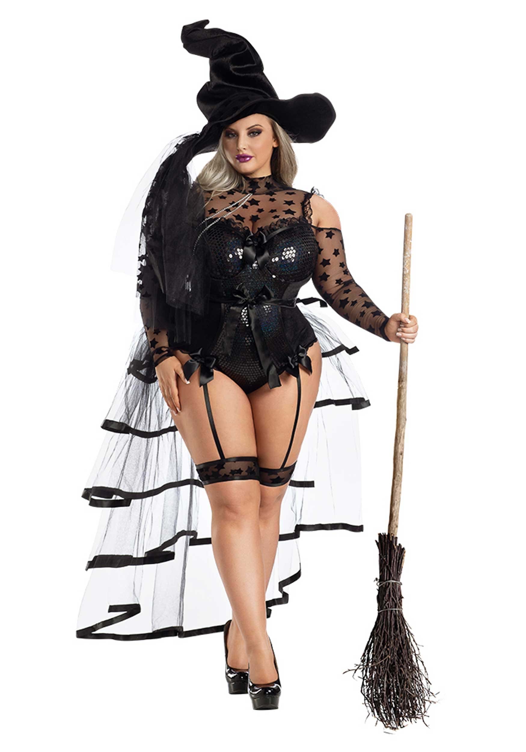 Plus Size Starstruck Witch Fancy Dress Costume For Women