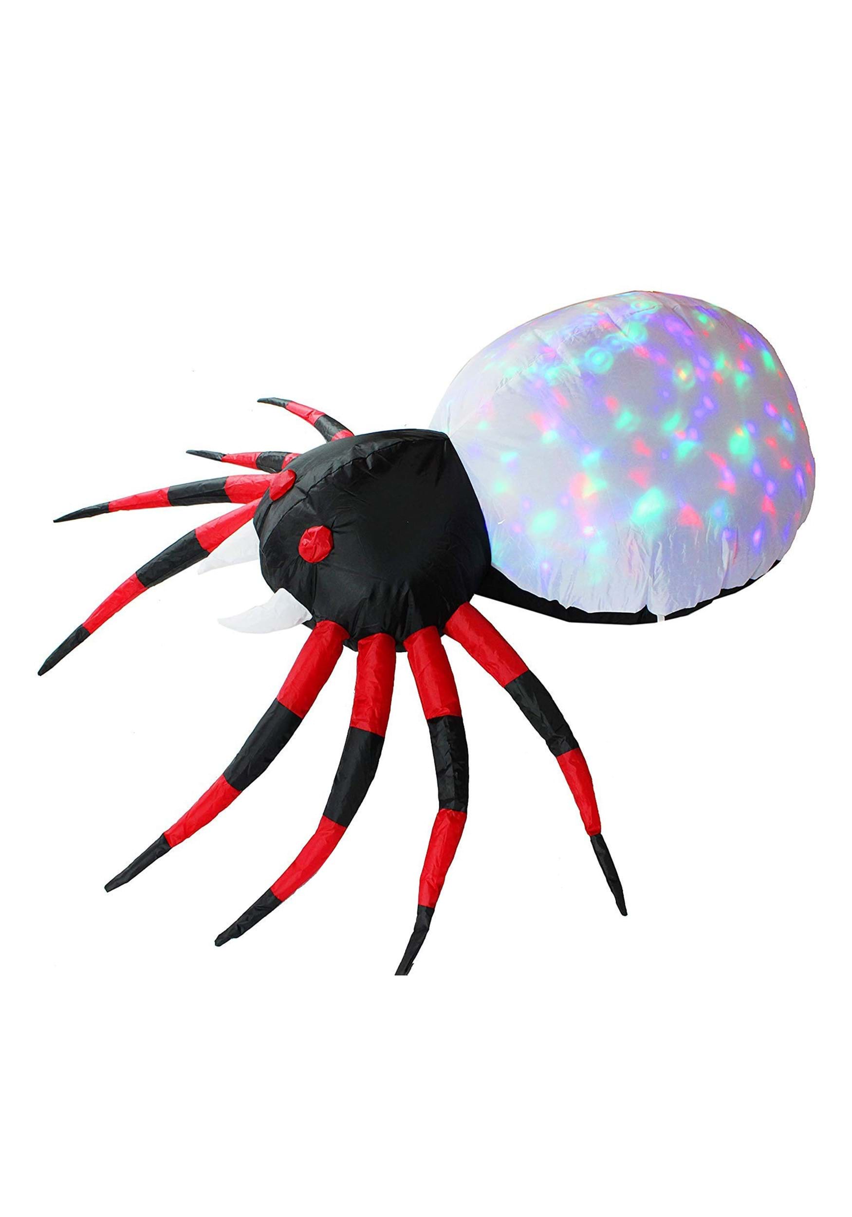 4ft Inflatable Projection Kaleidoscope Spider , Outdoor Halloween Decor