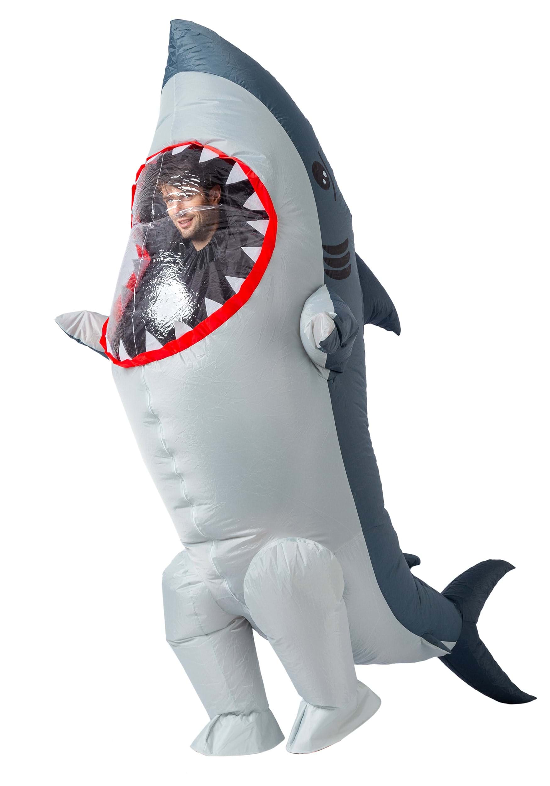 Inflatable Shark Adult Fancy Dress Costume
