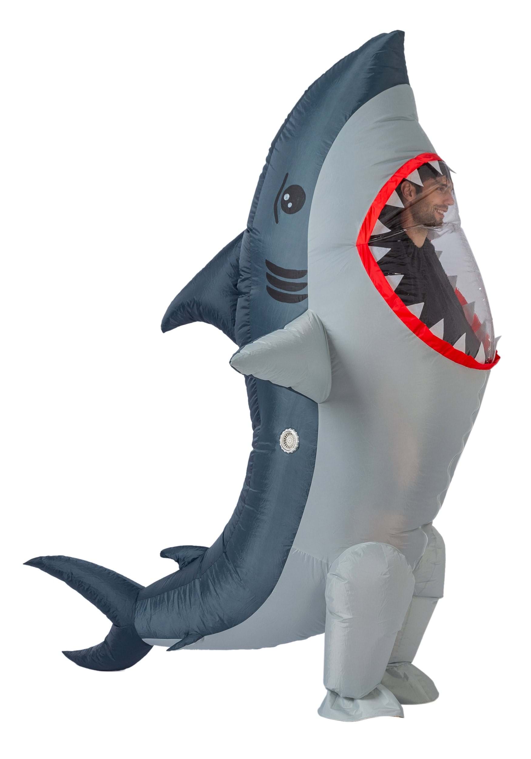 Inflatable Shark Adult Fancy Dress Costume