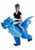 Inflatable Adult Blue Dragon Ride-On Costume Alt 4