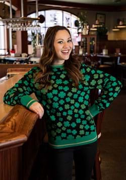 Clovers All-Over Print St Patrick's Sweater for Adults-0