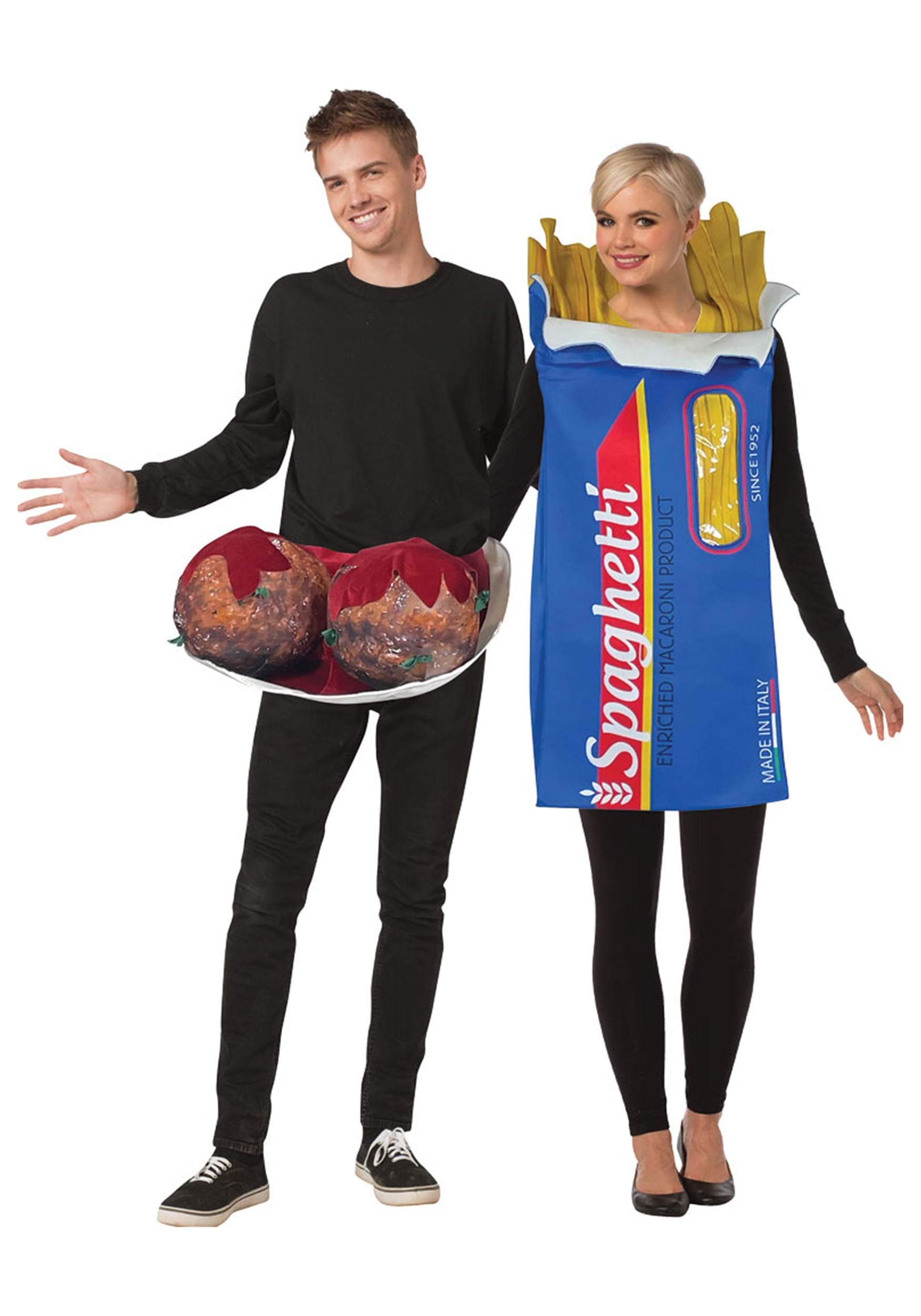 Meatballs And Spaghetti Couple Fancy Dress Costume