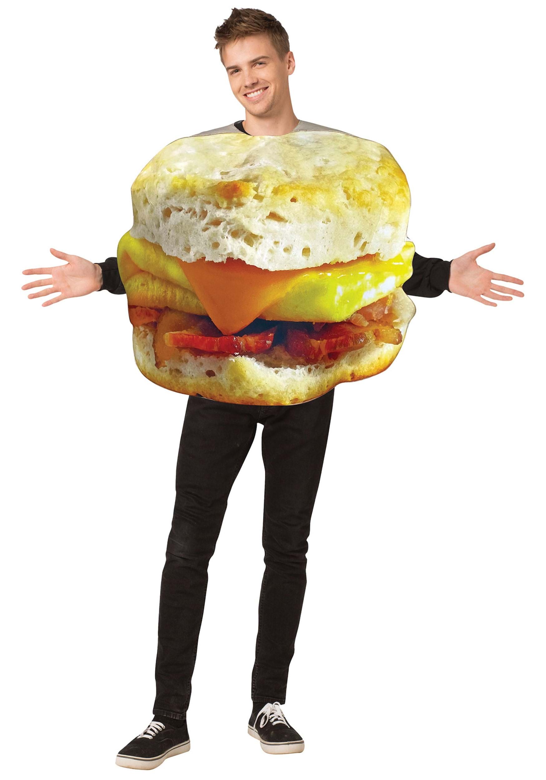 Get Real Breakfast Sandwich Adult Fancy Dress Costume