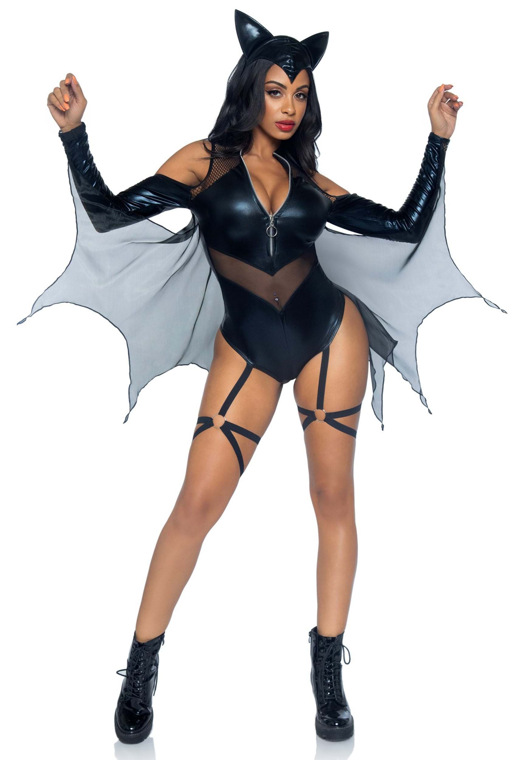 Sexy Women's Night Bat Fancy Dress Costume