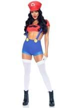 Sexy Piece Red Gamer Babe Womens Costume alt 4