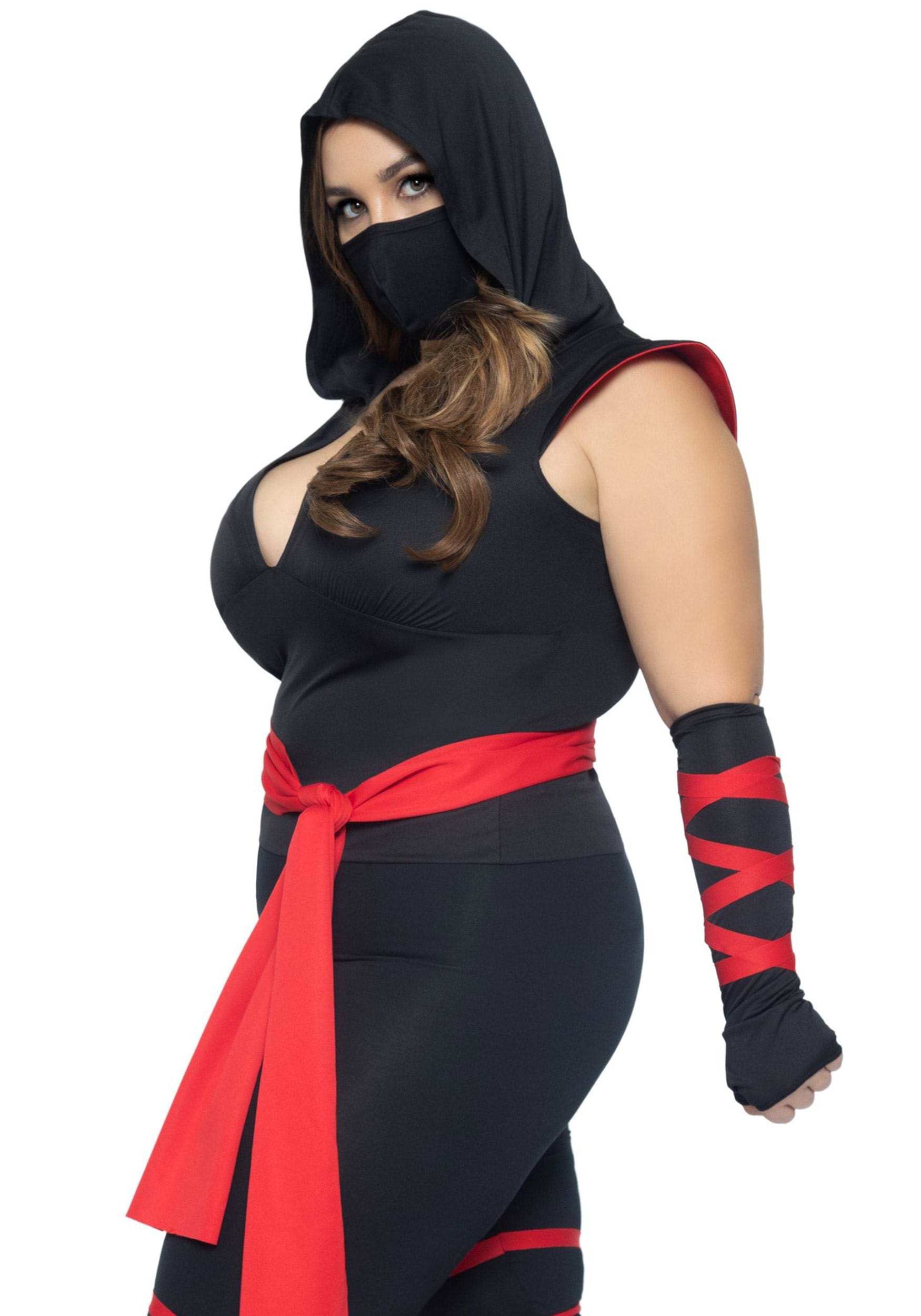 Plus Size Sexy Deadly Ninja Fancy Dress Costume For Women