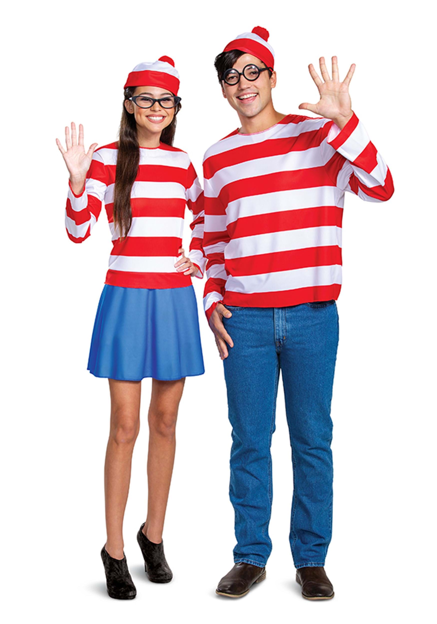 Classic Where's Waldo Adult Wenda Fancy Dress Costume