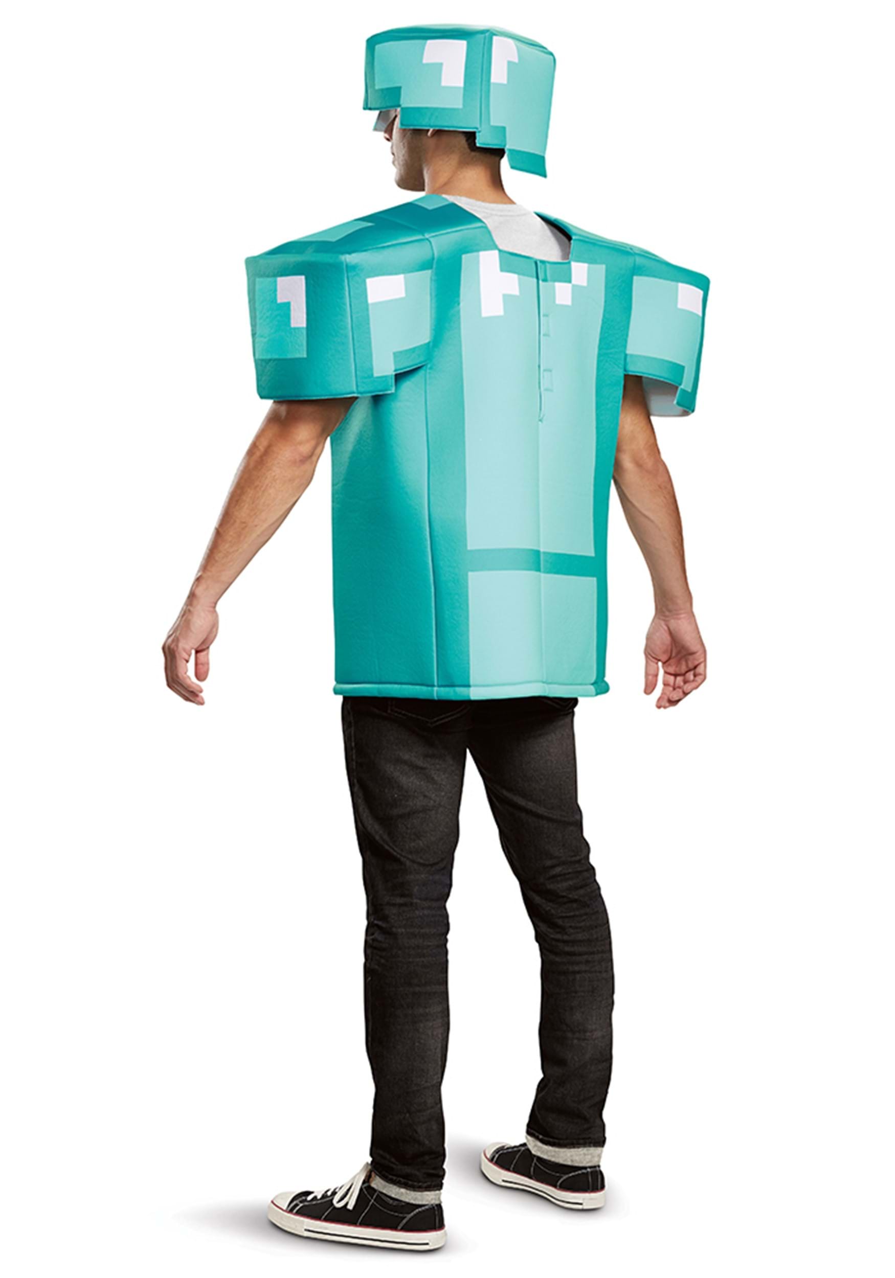 Classic Minecraft Armor Fancy Dress Costume For Adults