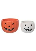 Set of 2 Jack-O-Lantern Candy Bowls