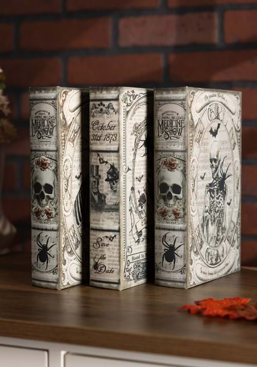 Three 9 Inch Fright Night Book Boxes Set