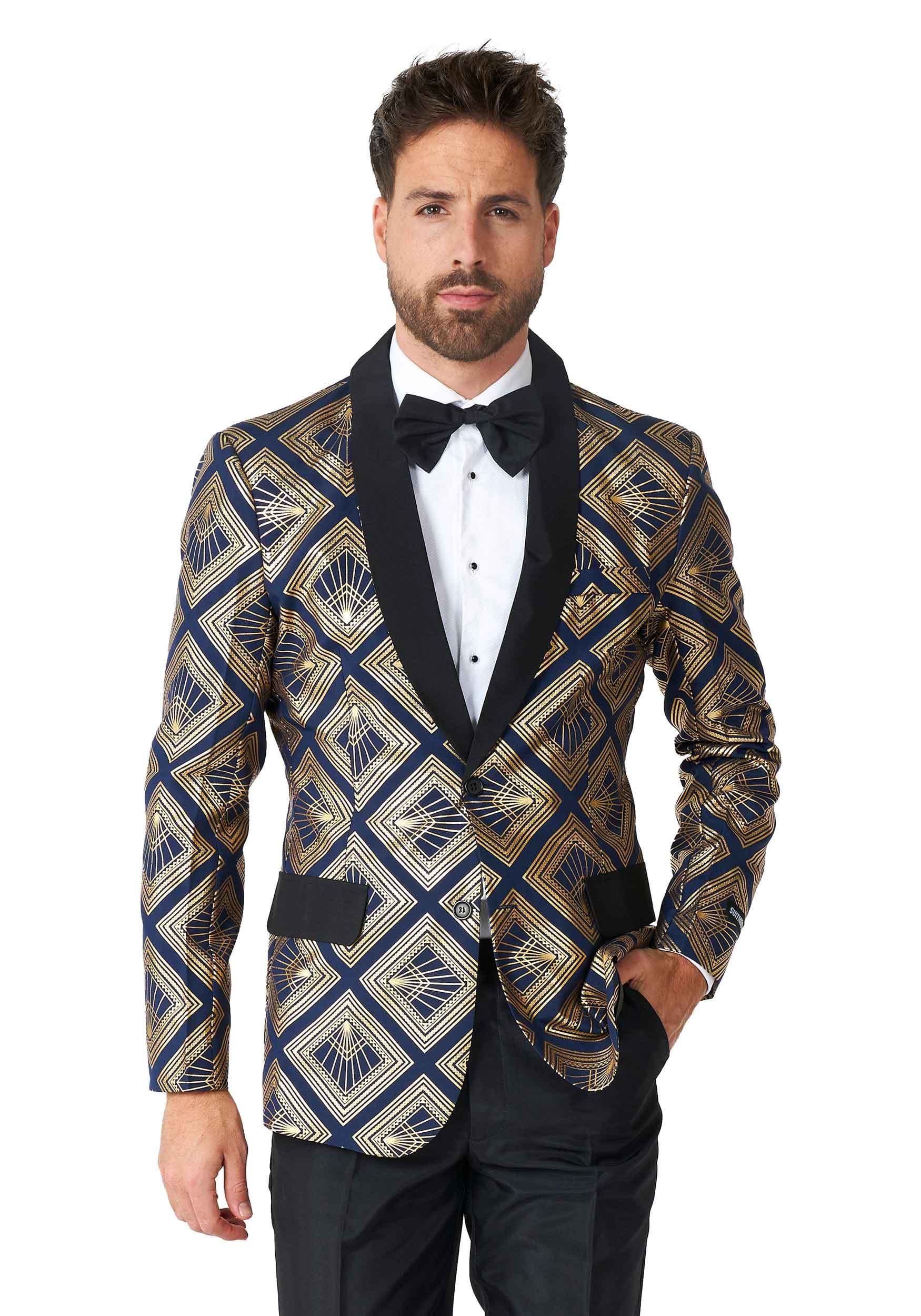 Art Deco Suitmeister Deep Navy , Suit Coats For Men