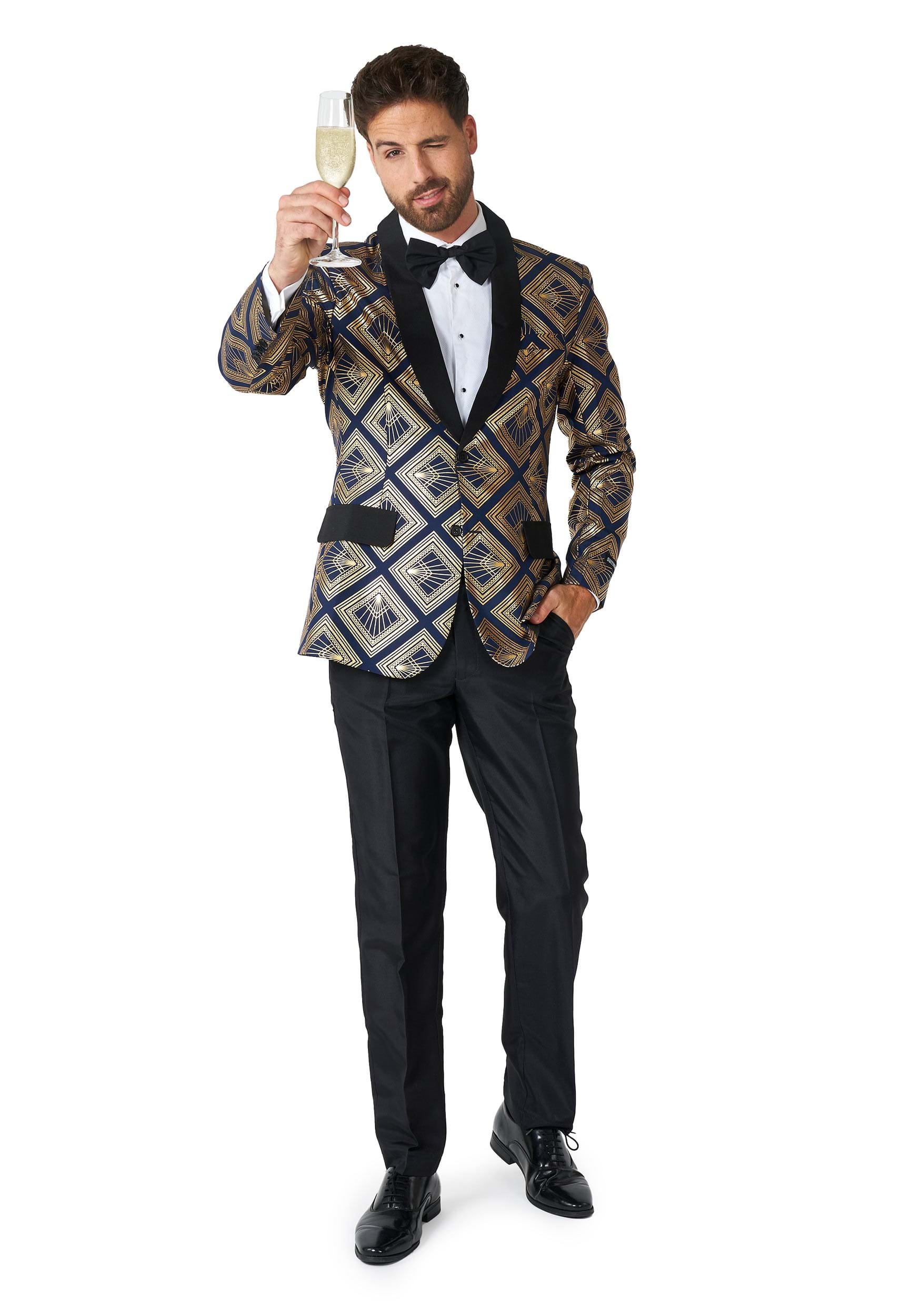 Art Deco Suitmeister Deep Navy , Suit Coats For Men