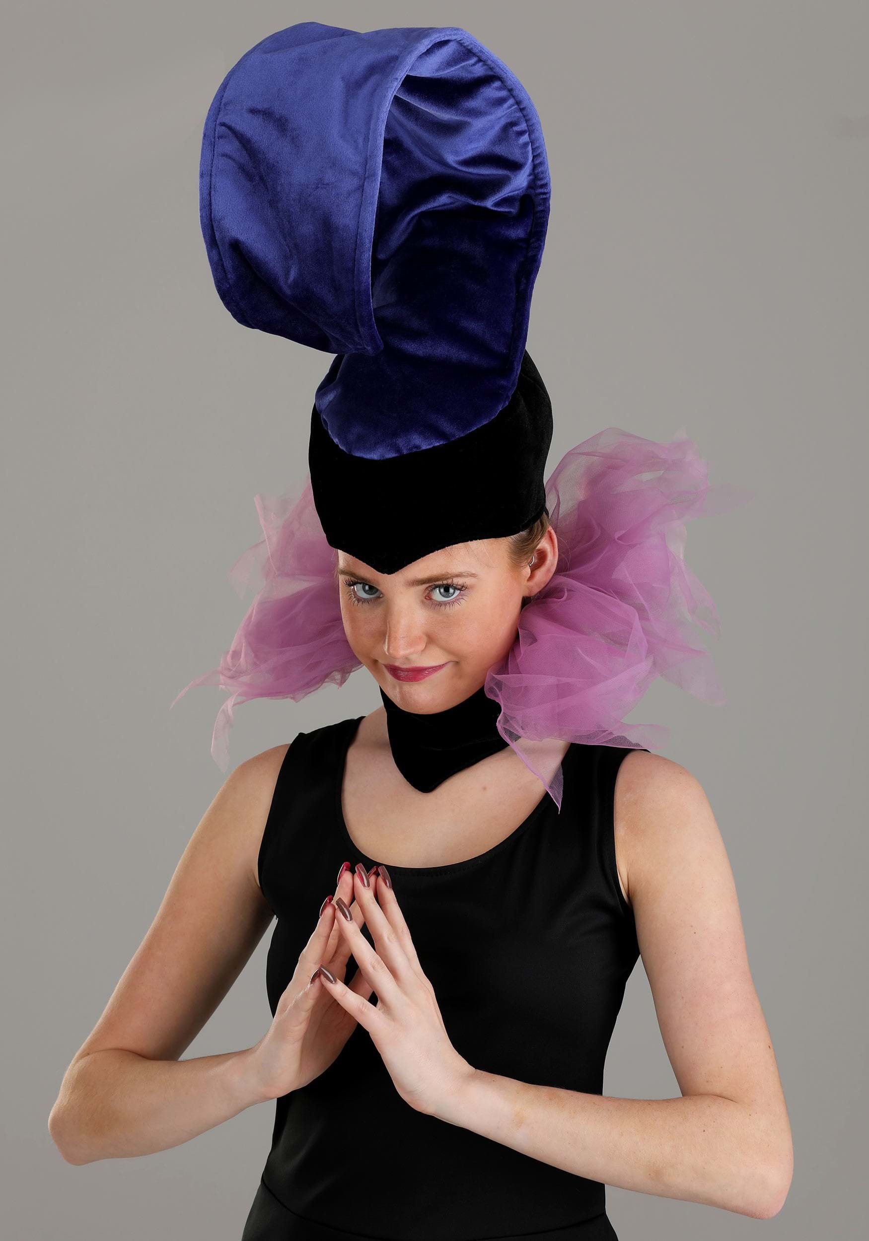 Emperor's New Groove - Yzma Hat and Collar Kit | Adult | Womens | Black/Purple | One-Size | Fun Costumes