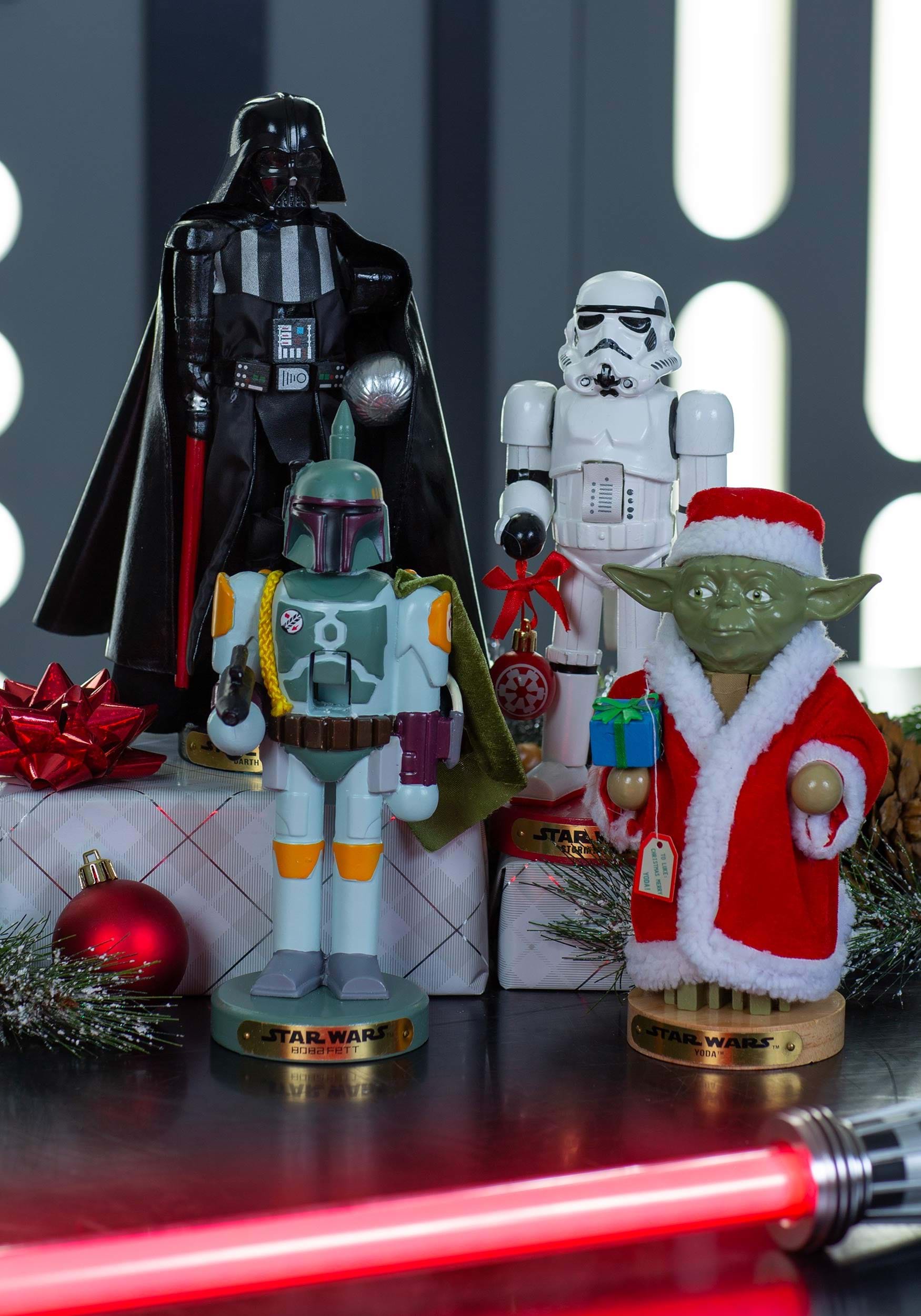 10 Inch Boba Fett Nutcracker , Star Wars Christmas Decorations