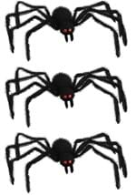 Scary Black Spider 3-pack