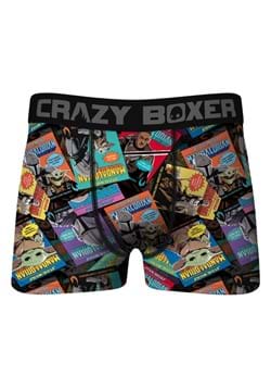Crazy Boxers Mens Mandalorian Retro Comic Boxer Briefs