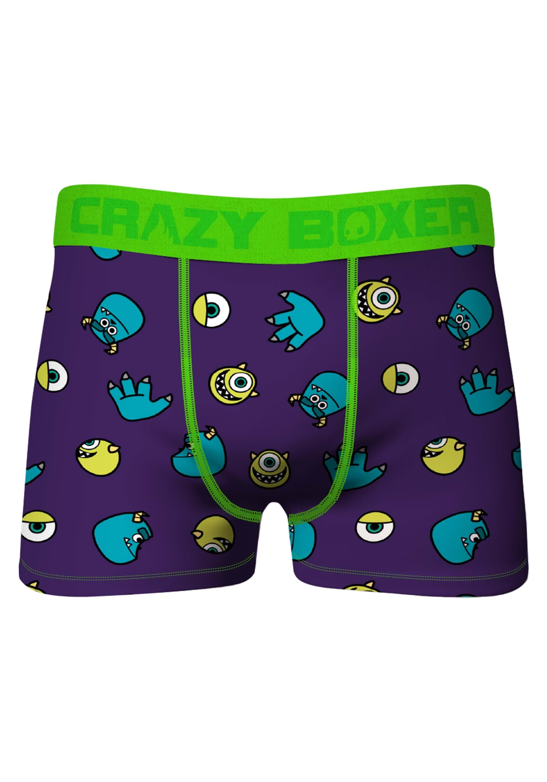 Crazy Boxers Disney Monsters Inc Purple Men's Boxer Briefs