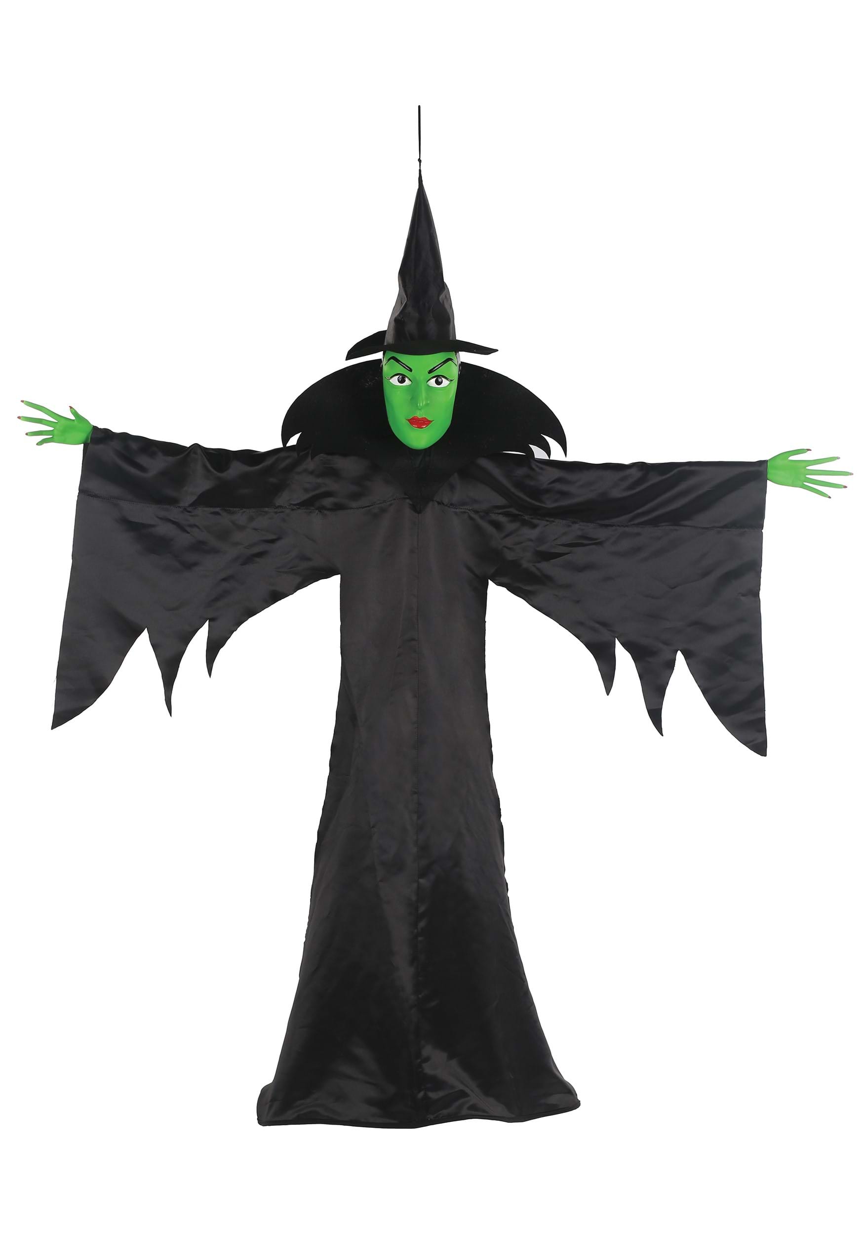 64 Inch Hanging Witch Decoration , Witch Halloween Decorations