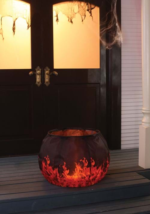 15 Inch Light Up Cauldron Decoration