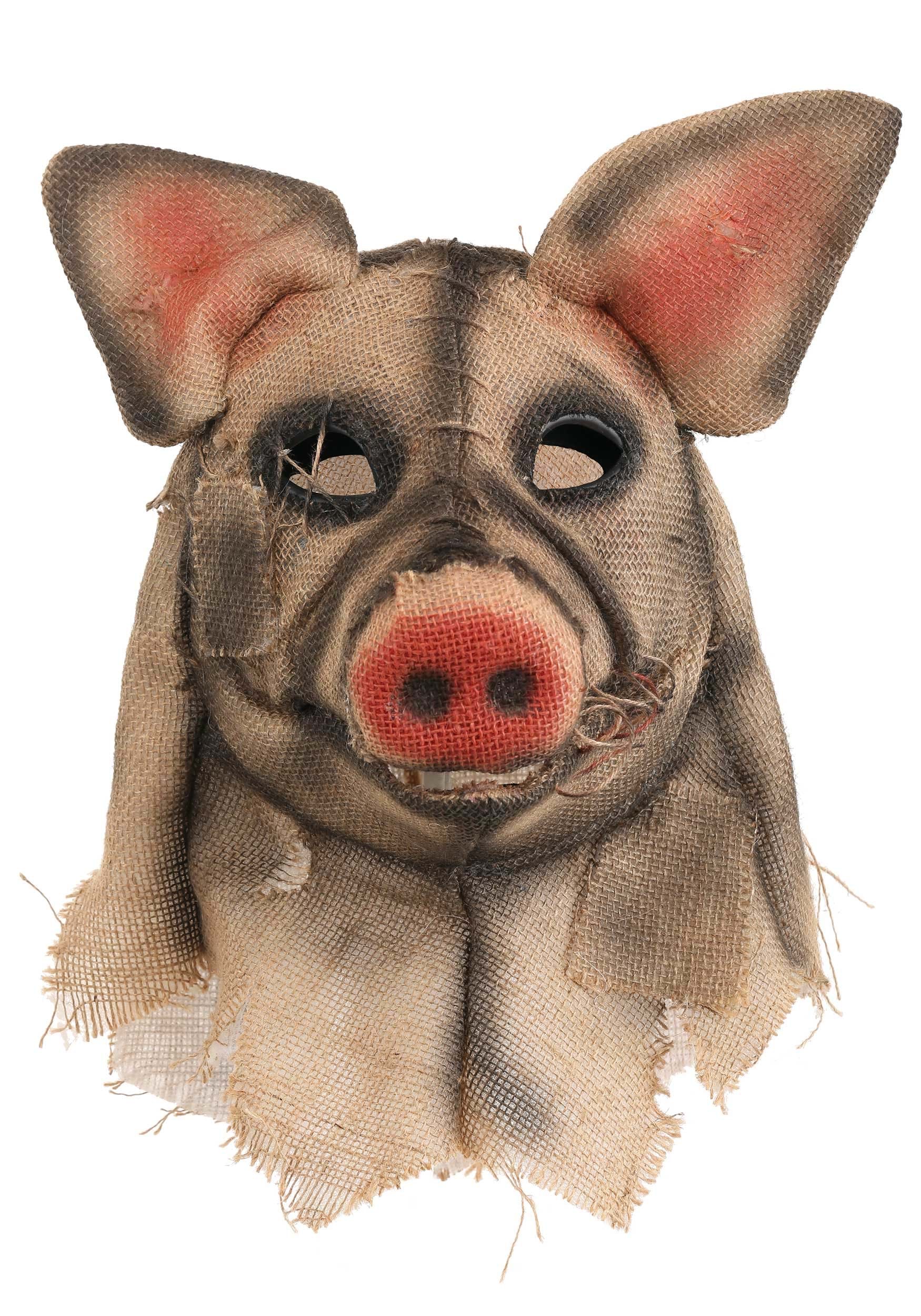 Pig Scarecrow Mouth Mover Adult Mask