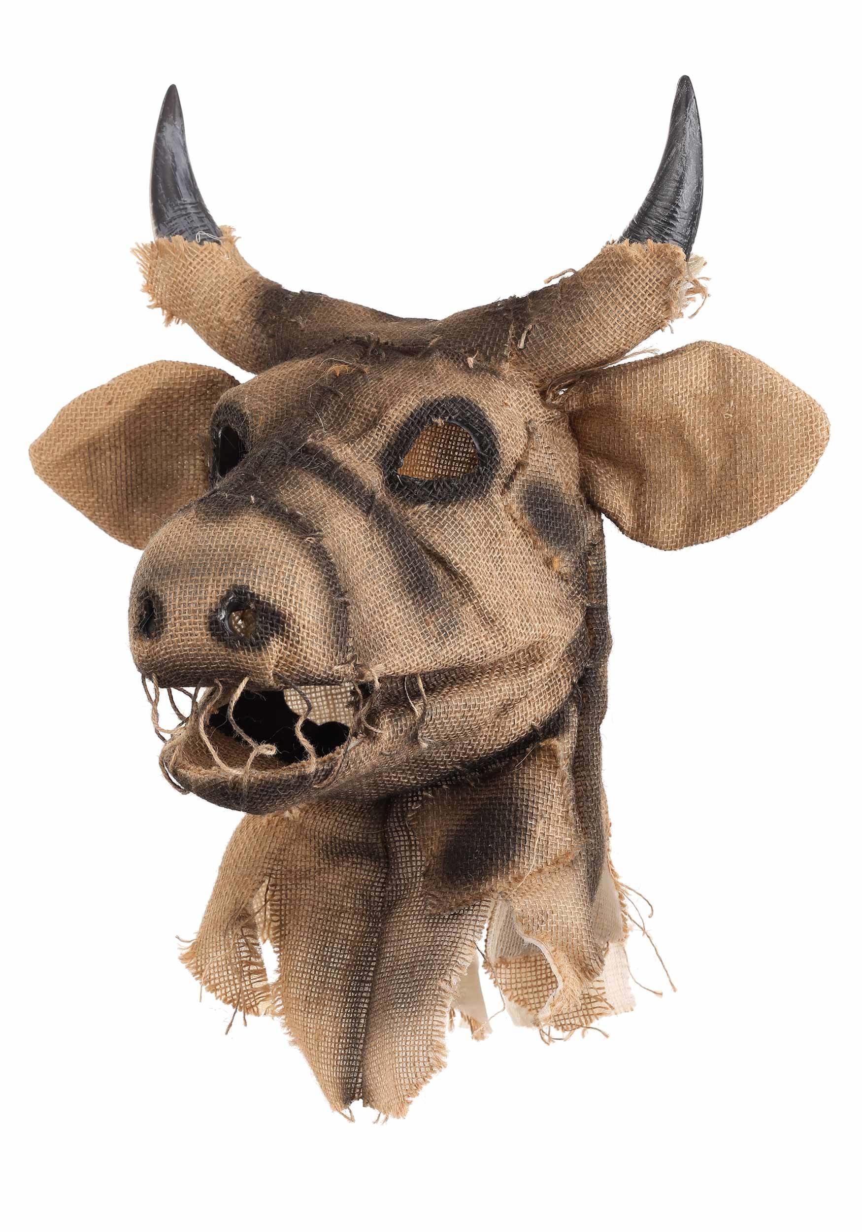 Bull Scarecrow Adult Mouth Mover Mask